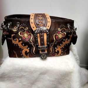 Brown Leather Western Bag